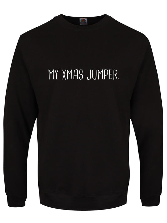 My Xmas Jumper Men's Black Christmas Jumper