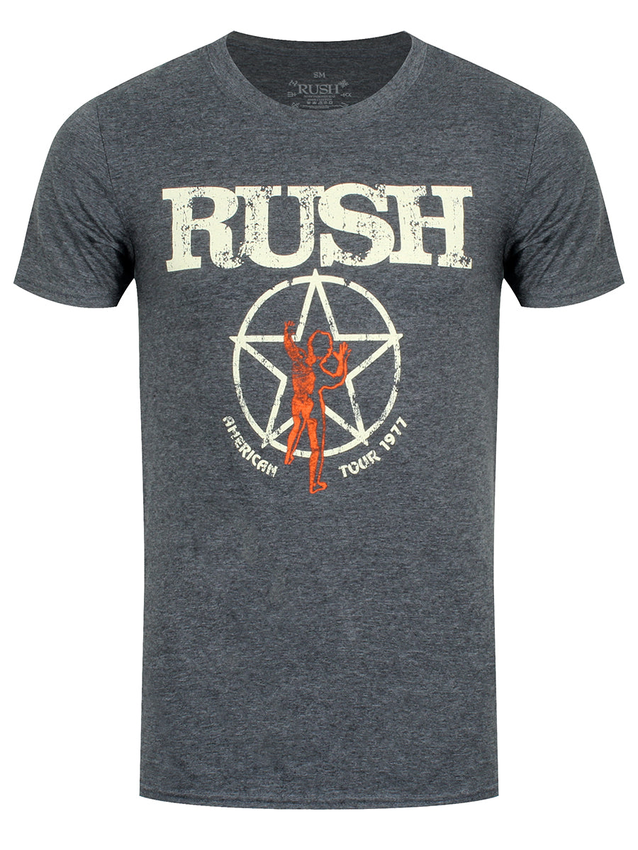 Rush American Tour 1977 Men's Grey T-Shirt