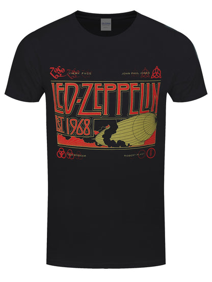 Led Zeppelin Zeppelin & Smoke Men's Black T-Shirt