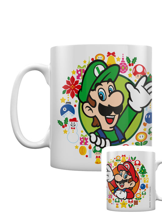 Super Mario Happy Holidays Mug