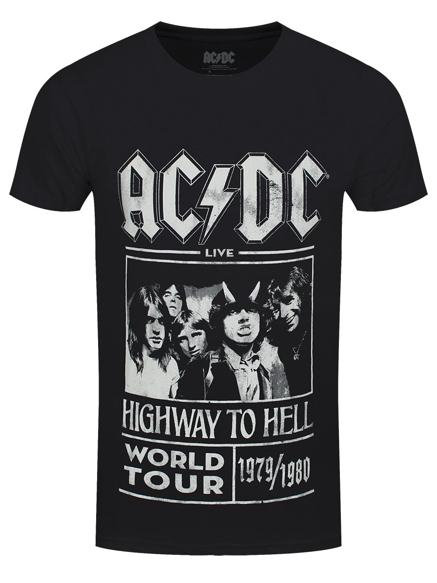 AC/DC Highway To Hell World Tour 1979/80 Men's Black T-Shirt