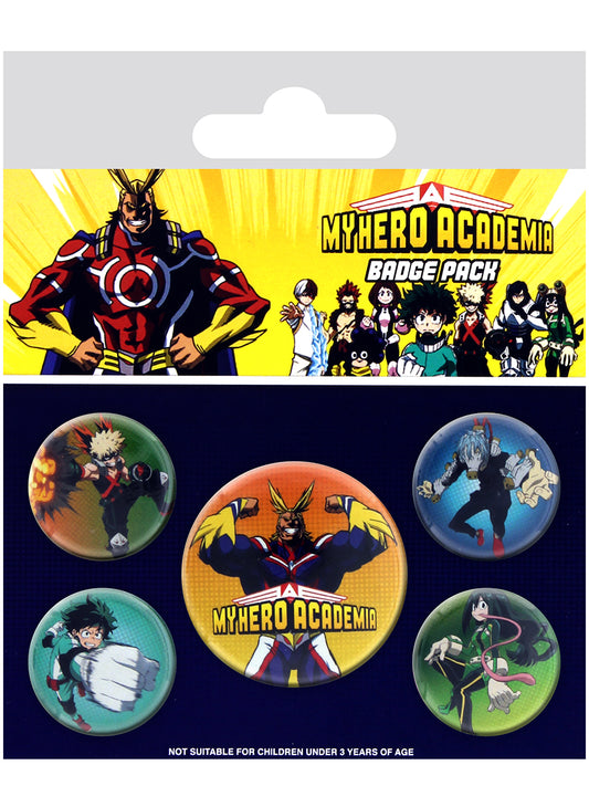My Hero Academia Characters Badge Pack