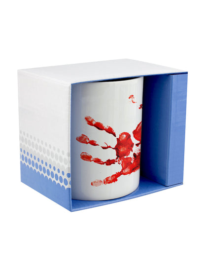 Bloody Hand Print Mug & Coaster Set