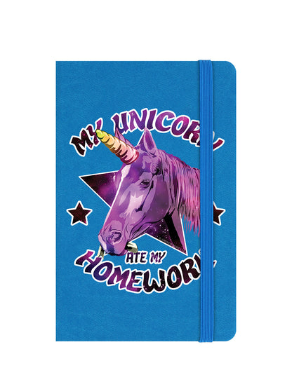 My Unicorn Ate My Homework A6 Hard Cover Notebook