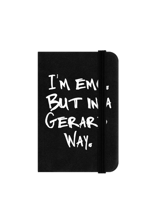 I'm Emo But In A Gerard Way Mini Black Notebook