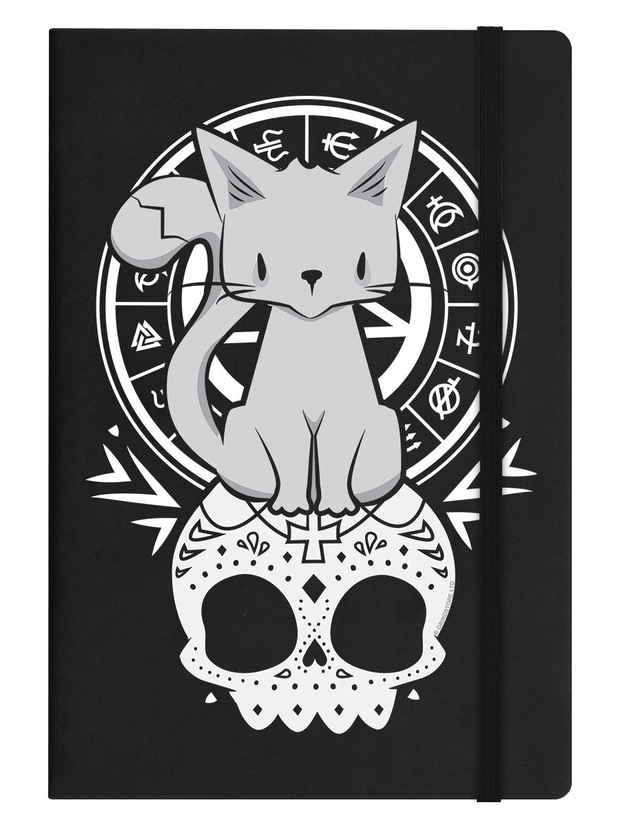 Kitten Of The Night Black A5 Hard Cover Notebook