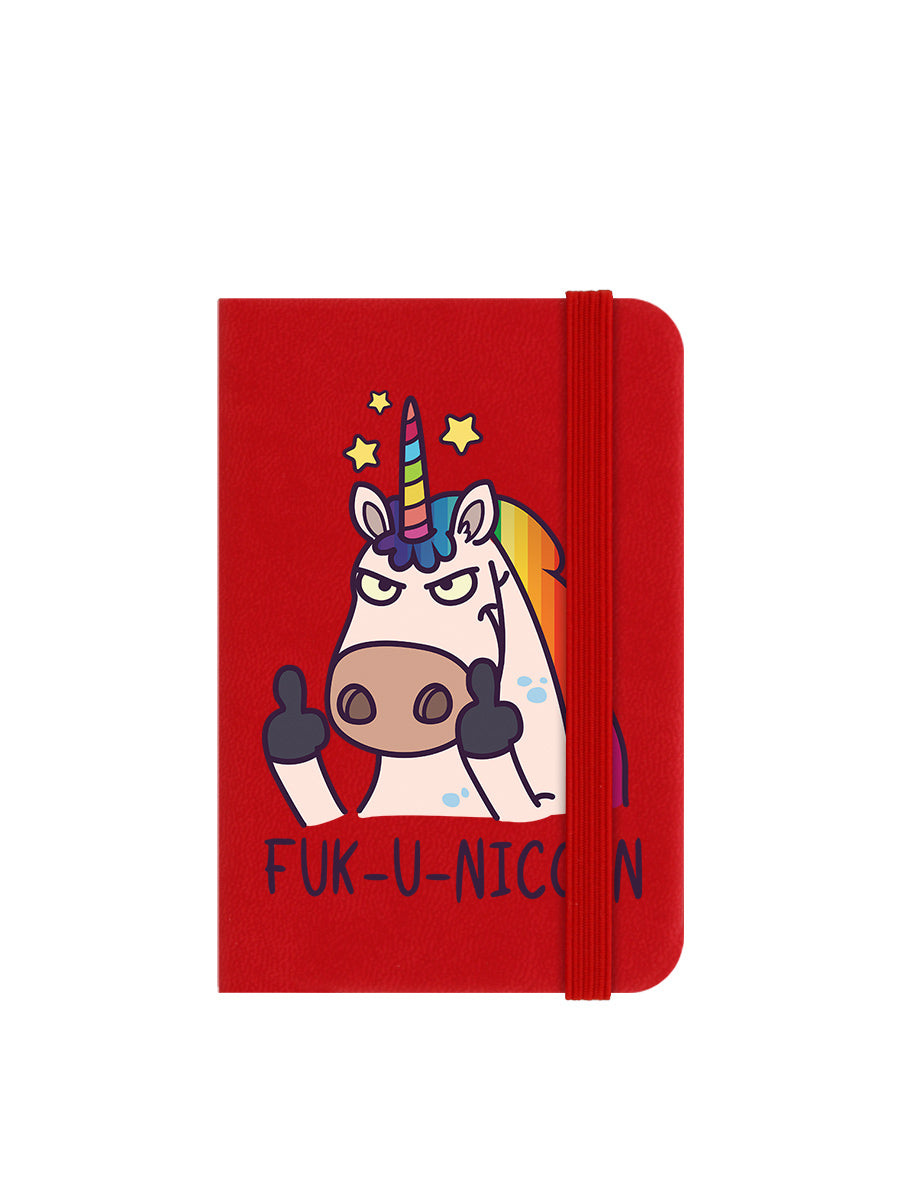 Fuk-U-Nicorn Mini Red Notebook