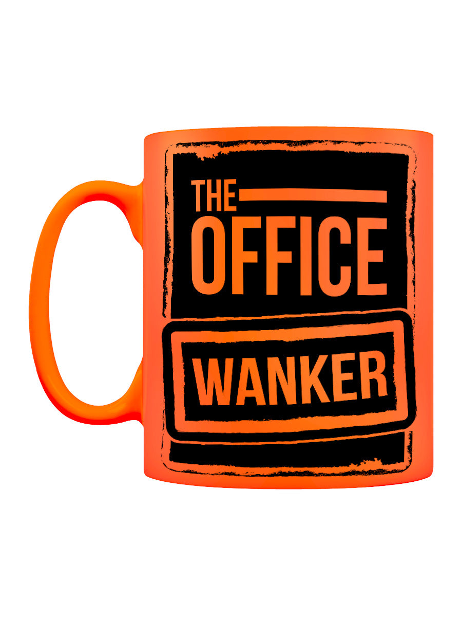 The Office Wanker Orange Neon Mug