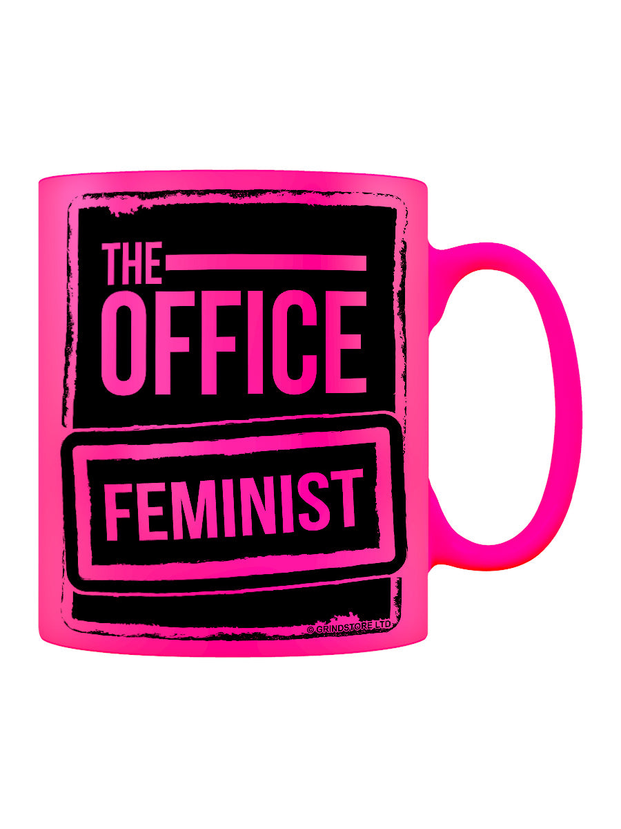 The Office Feminist Pink Neon Mug