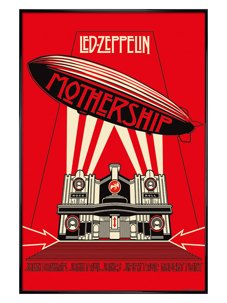 Led Zeppelin Mothership Red Poster