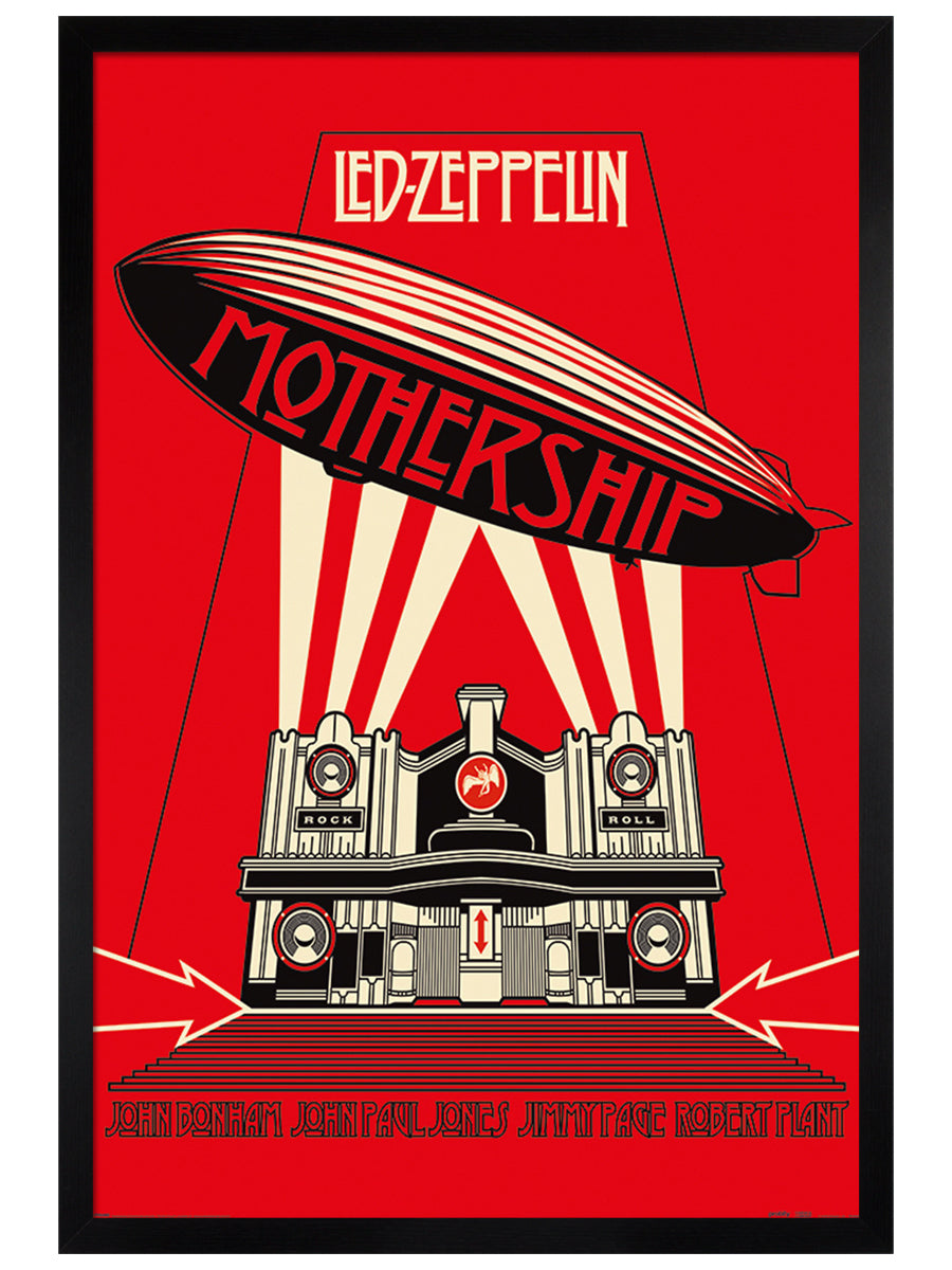 Led Zeppelin Mothership Red Poster