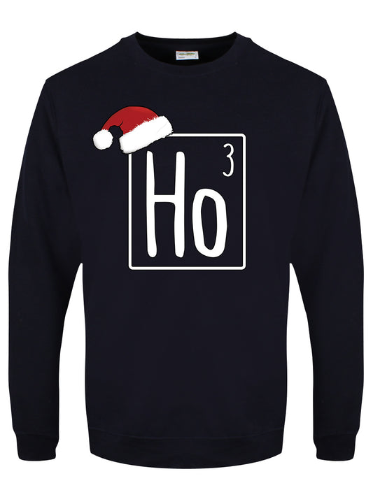 Ho Ho Ho Men's Navy Blue Christmas Jumper