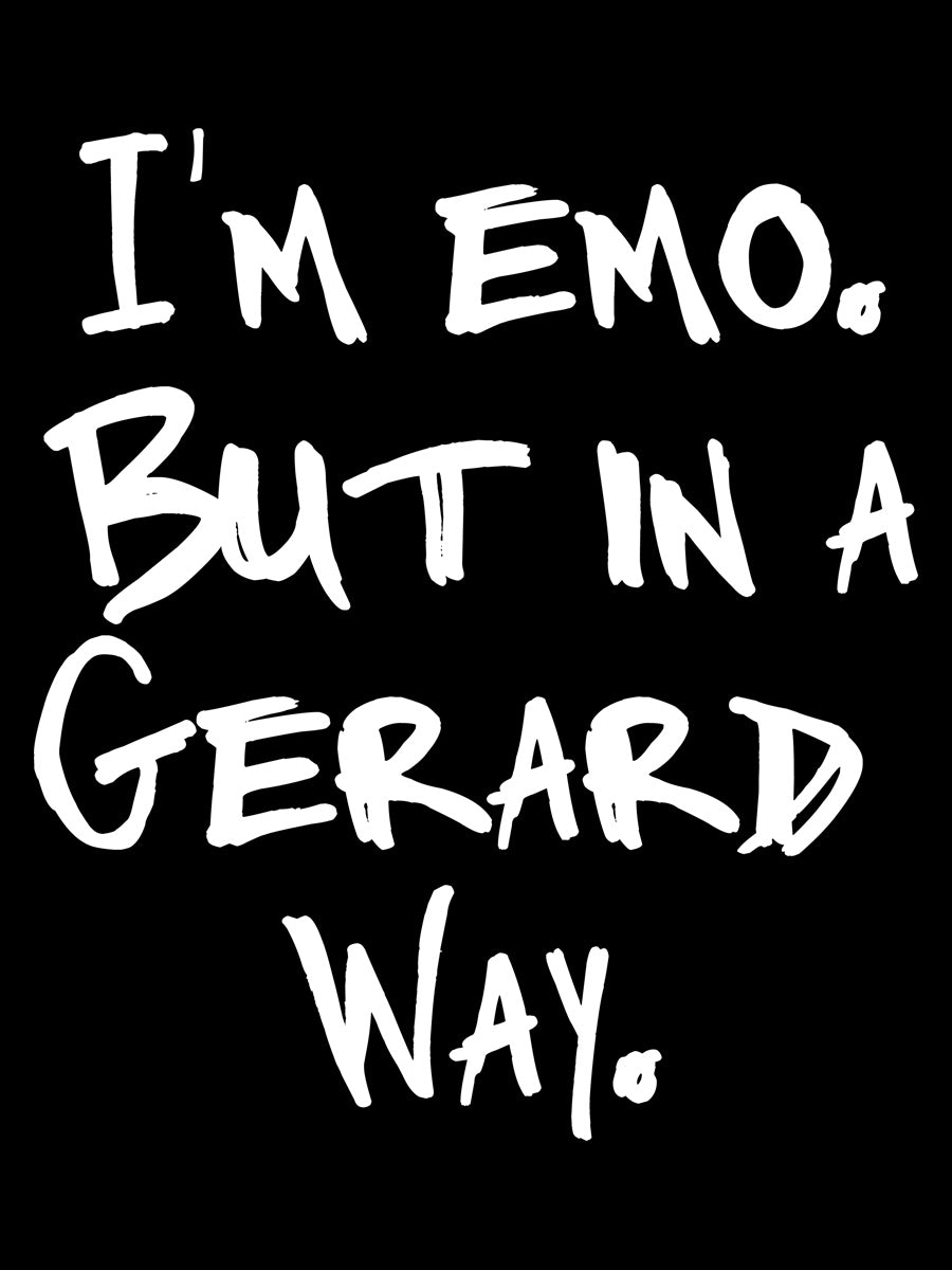 I'm Emo But In A Gerard Way Men's Black T-Shirt