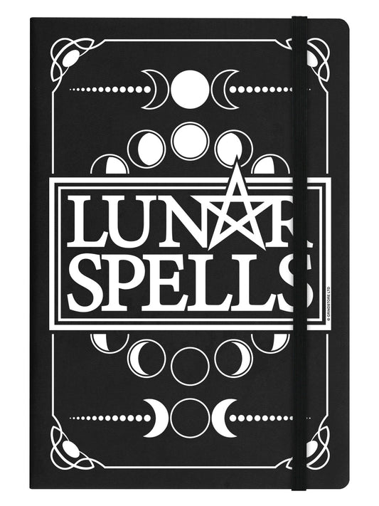 Lunar Spells A5 Black Hard Cover Notebook