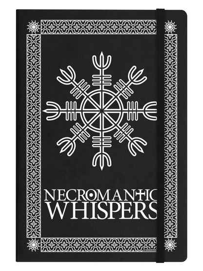 Necromantic Whispers A5 Black Hard Cover Notebook