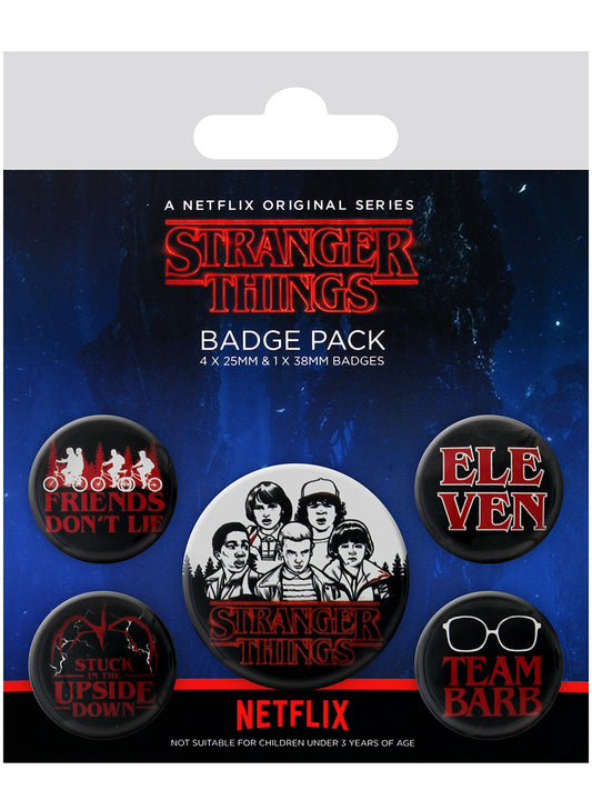 Stranger Things Characters Badge Pack