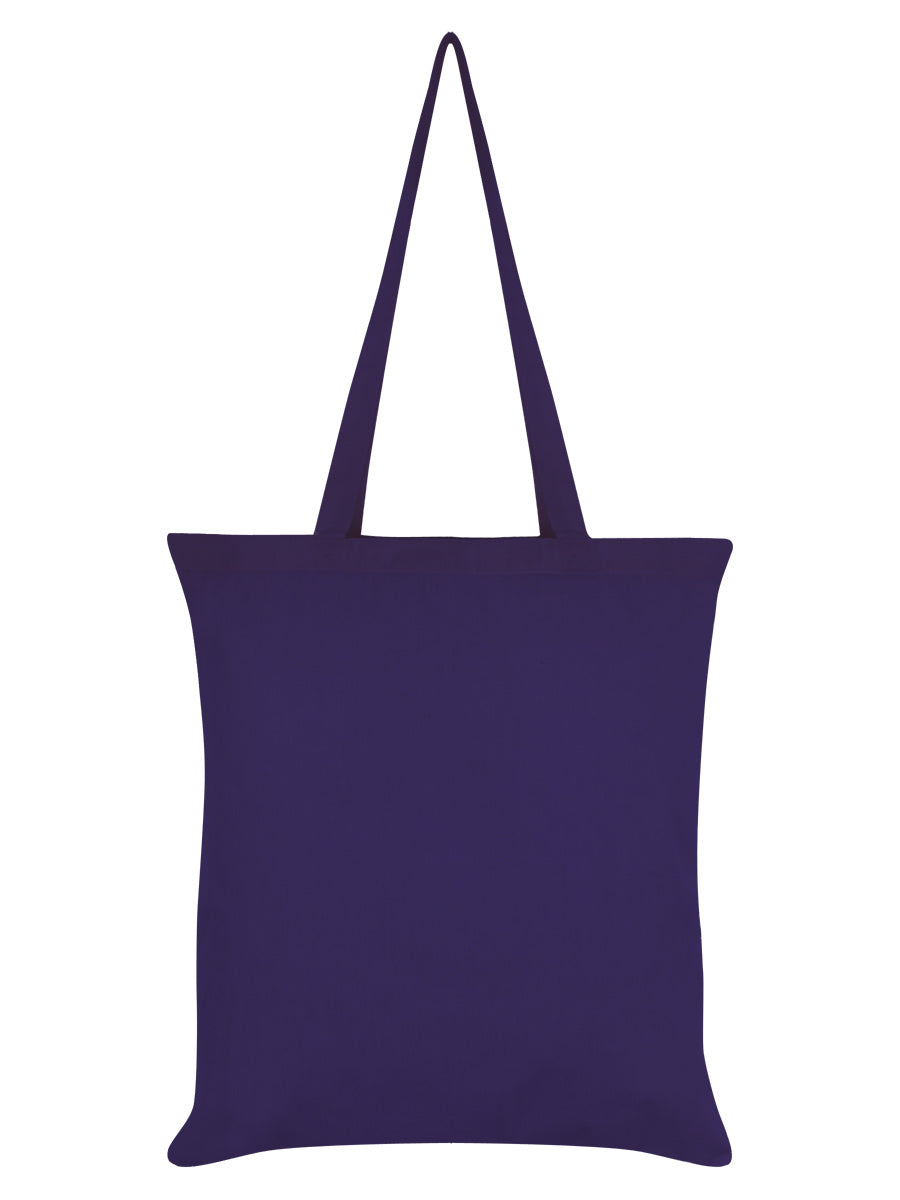 Psycho Penguin I Have Issues Purple Tote Bag