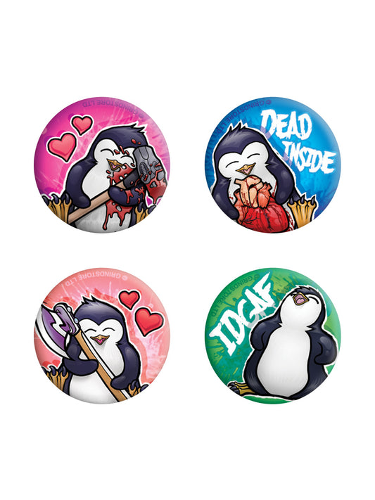 Psycho Penguin Dead Inside Badge Pack