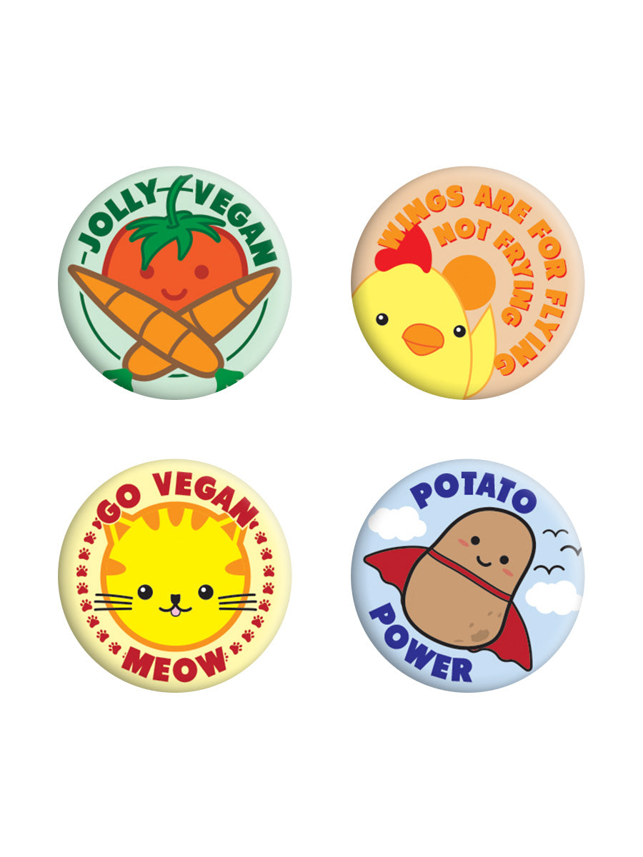 Jolly Vegan Badge Pack