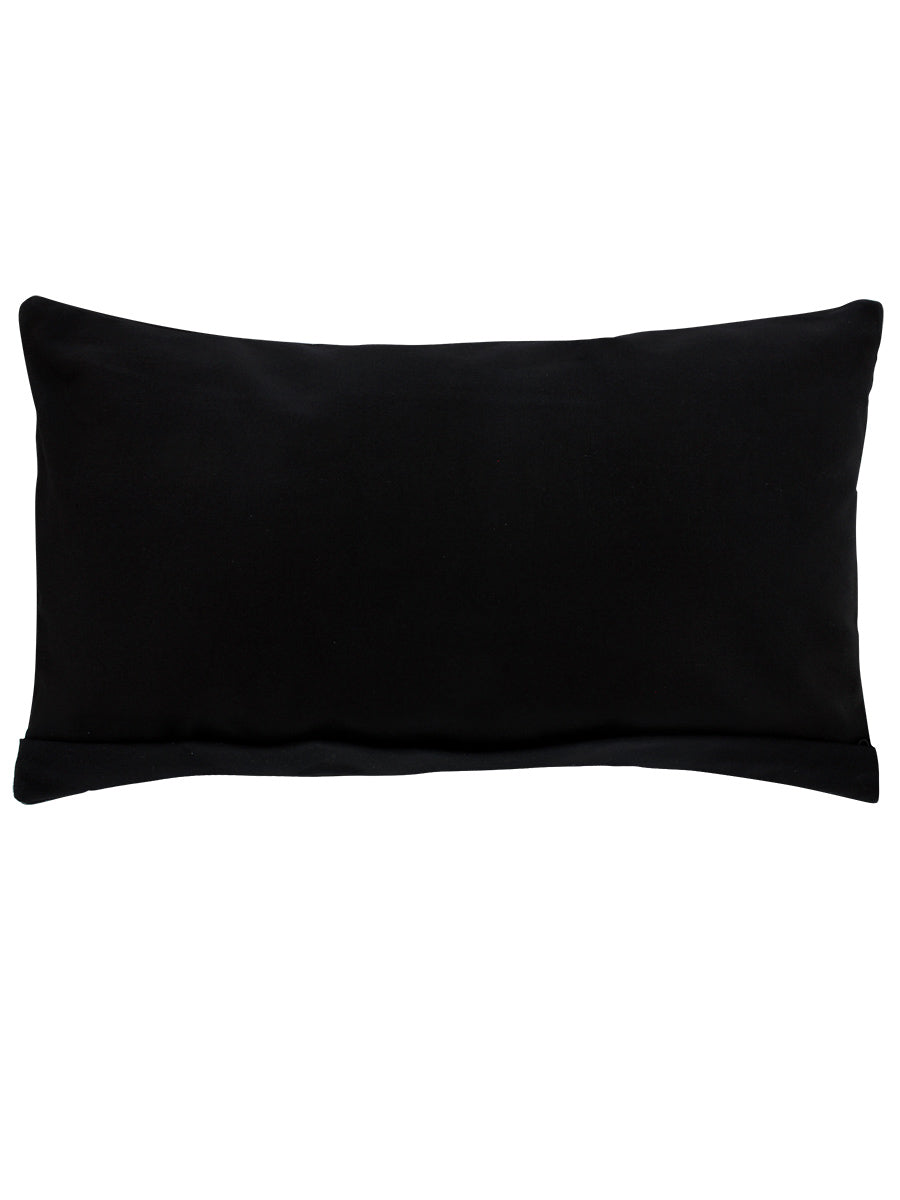 Unorthodox Collective Oriental Snake Black Rectangular Cushion