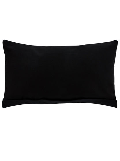 Unorthodox Collective Oriental Snake Black Rectangular Cushion