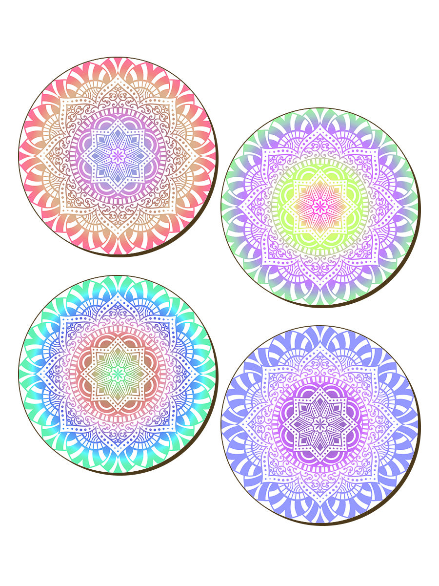 Spiritual Mandalas 4 Piece Coaster Set