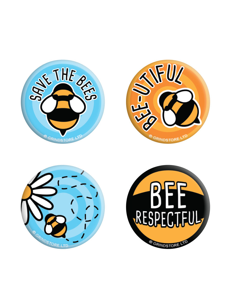 Save The Bees Badge Pack
