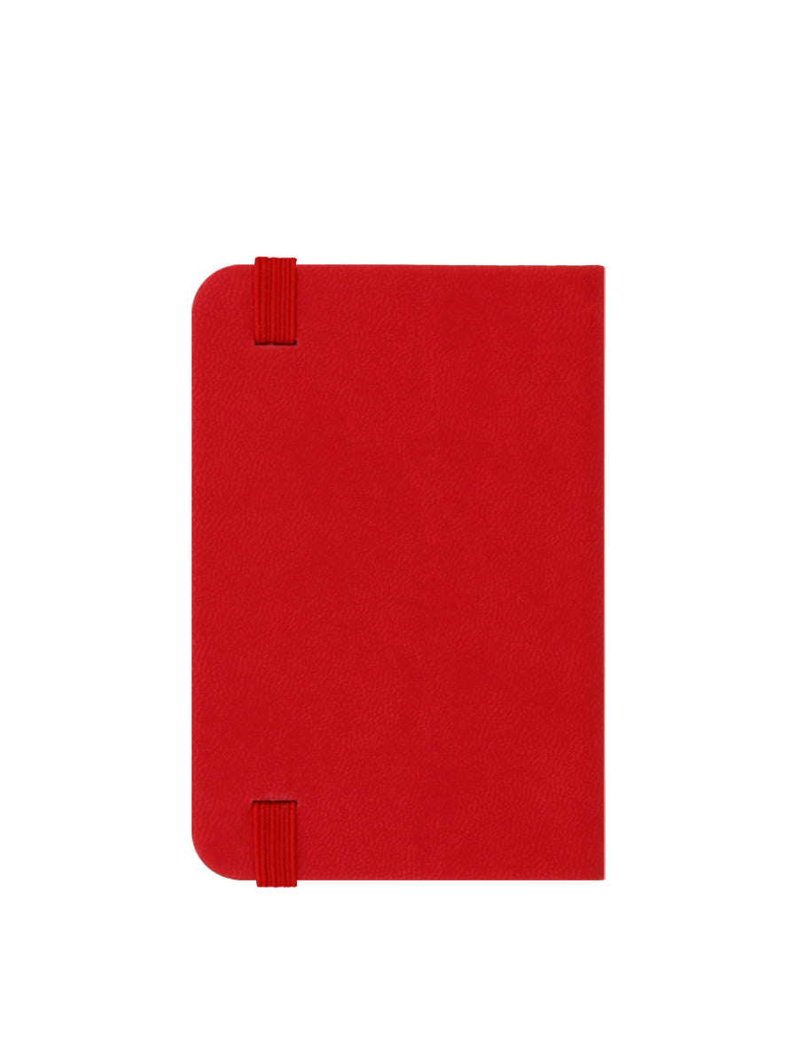Psycho Penguin Don't Care Mini Red Notebook