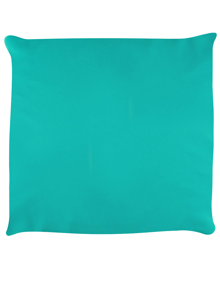 Stained Glass Spectroscope Turquoise Cushion