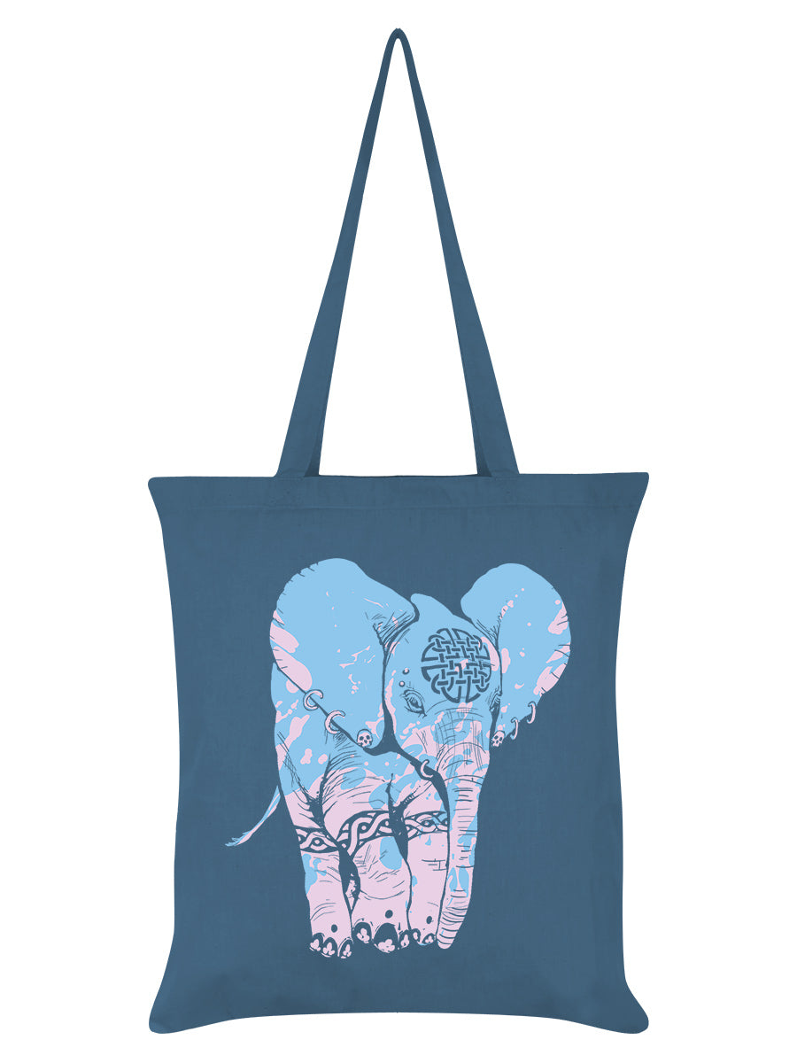 Unorthodox Collective Elephant Airforce Blue Tote Bag