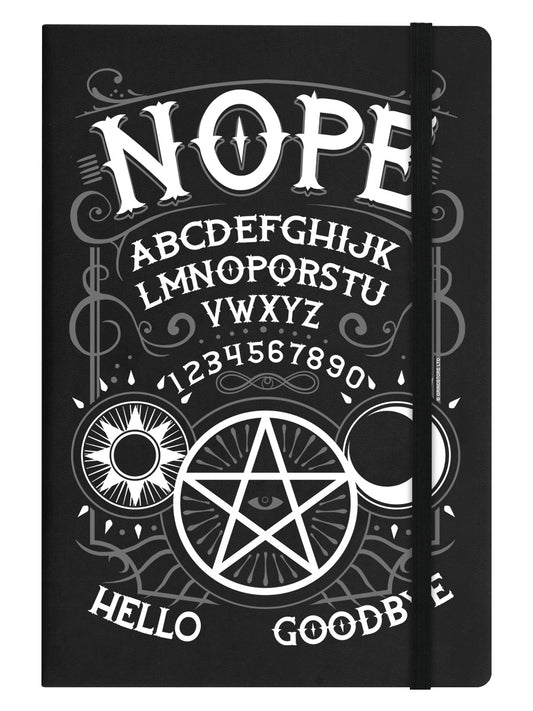 Nope Ouija Black A5 Hard Cover Notebook