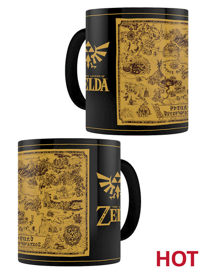 The Legend of Zelda Map Heat Changing Mug