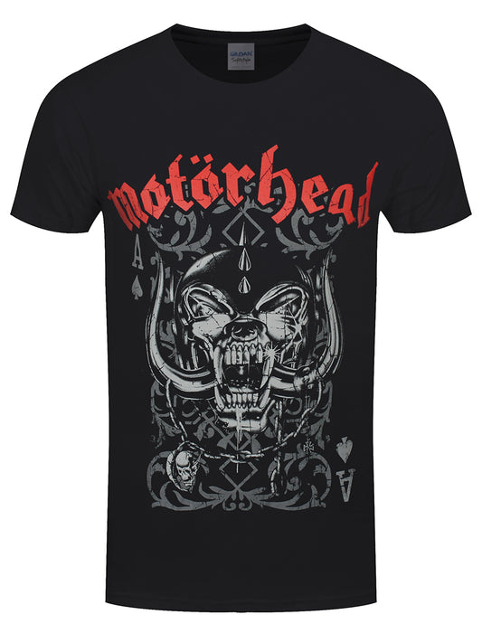 Motorhead Playing Card Men's Black T-Shirt