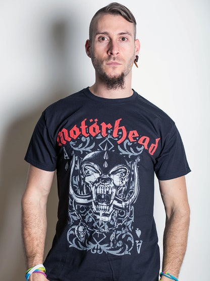 Motorhead Playing Card Men's Black T-Shirt