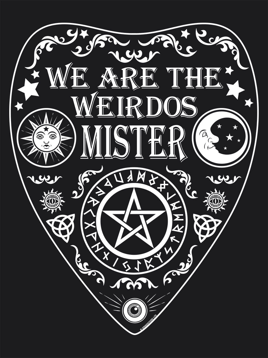 We Are The Weirdos Mister Ouija Ladies Premium Black T-Shirt