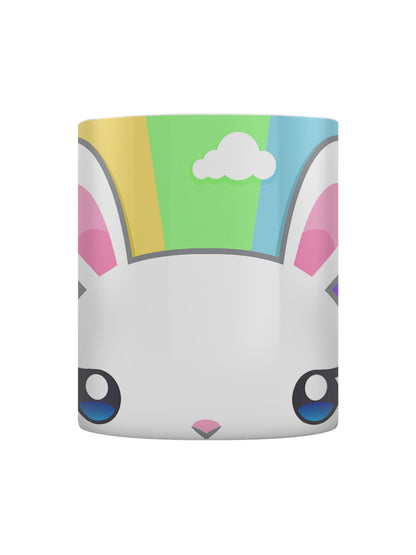 Inquisitive Creatures Kawaii Bunny Rainbow Mug