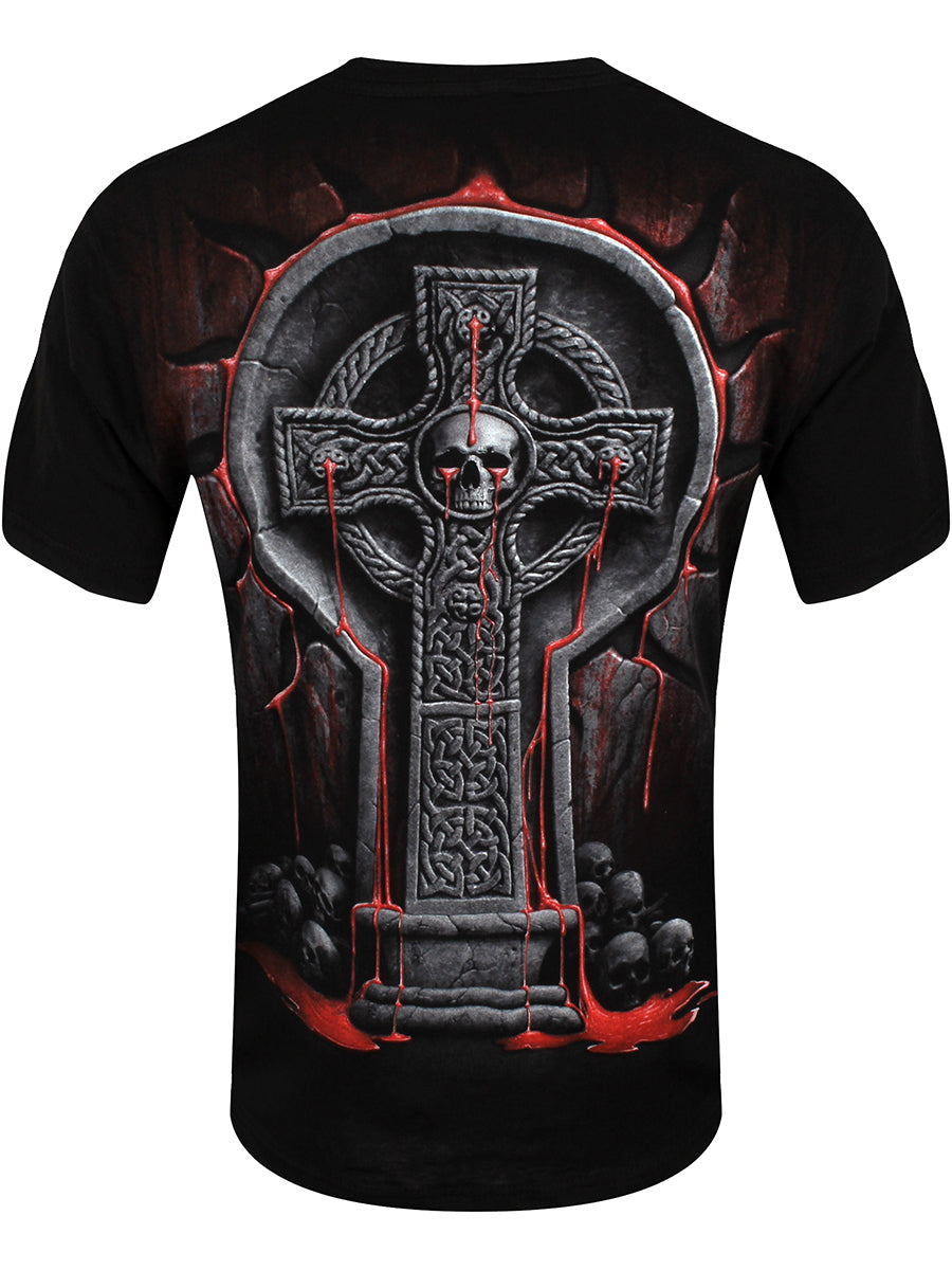 Spiral Bleeding Souls Men's Black T-Shirt