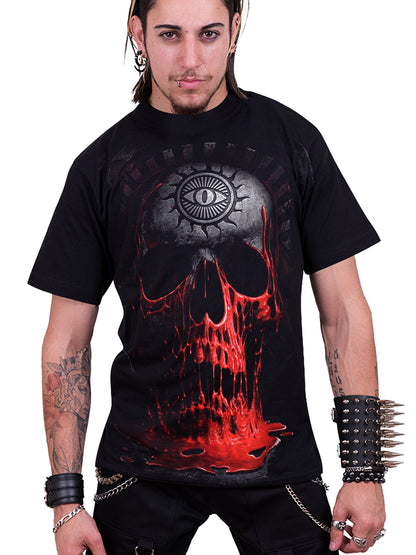 Spiral Bleeding Souls Men's Black T-Shirt