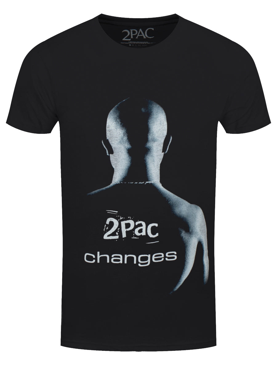 Tupac Changes Men's Black T-Shirt