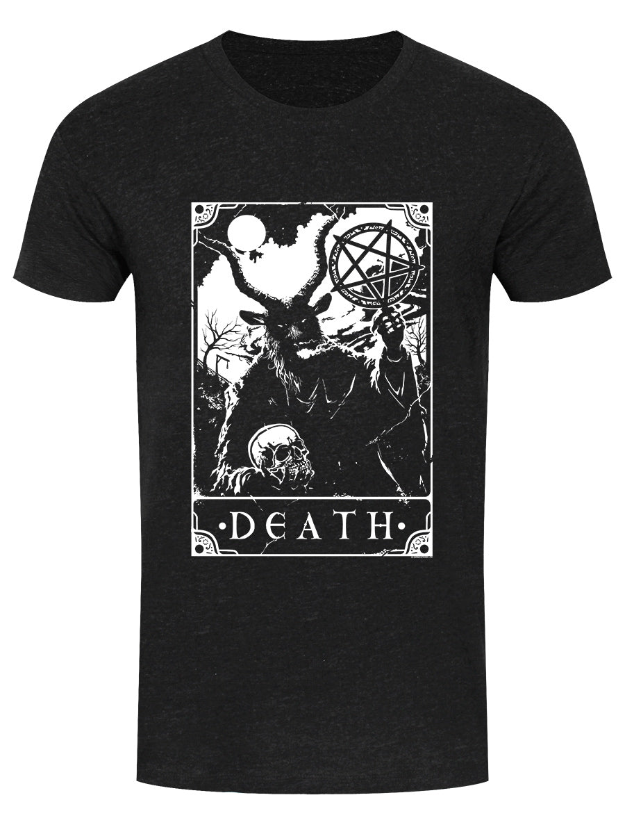 Deadly Tarot - Death Men's Heather Black Denim T-Shirt