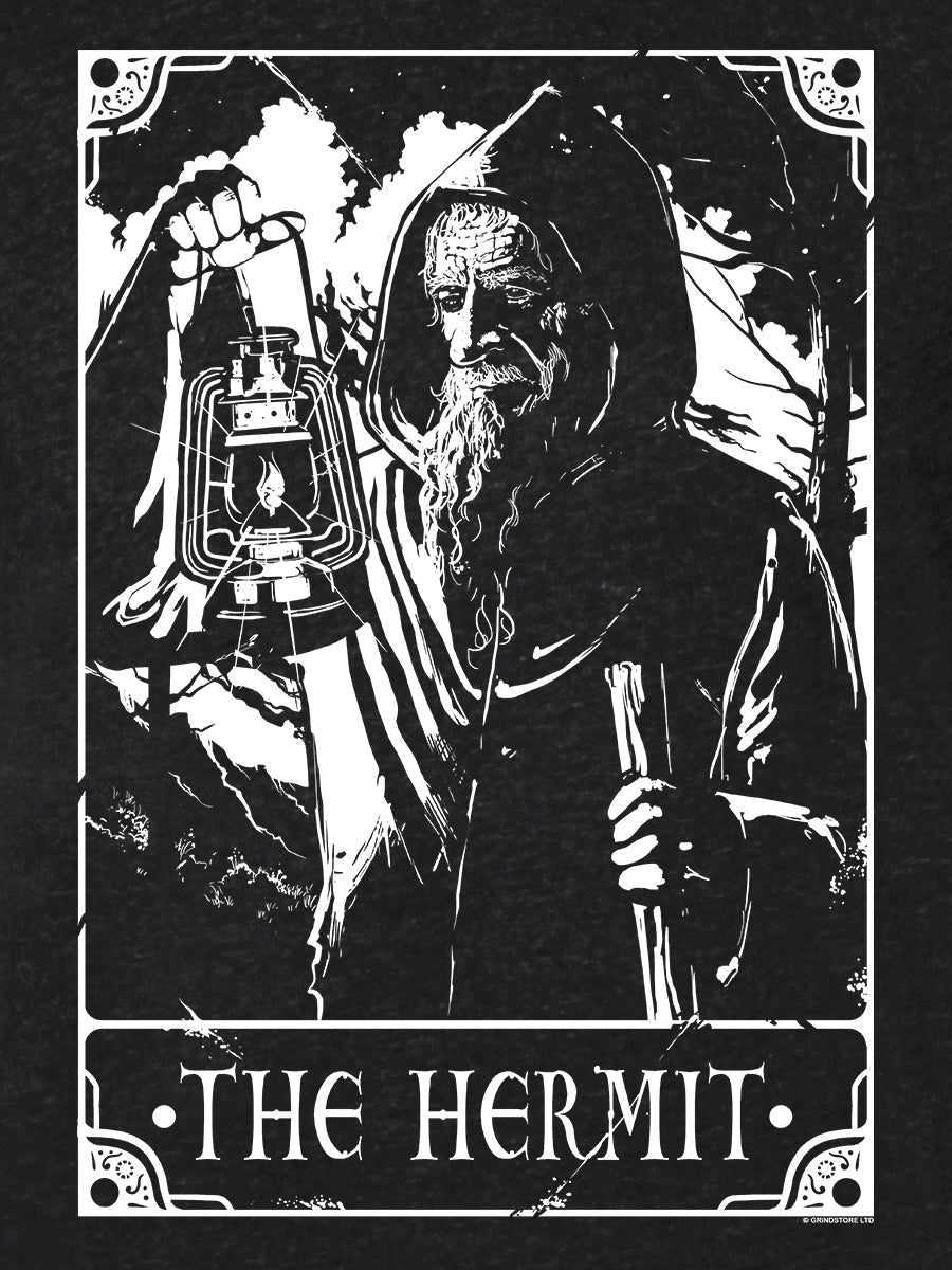 Deadly Tarot - The Hermit Men's Heather Black Denim T-Shirt
