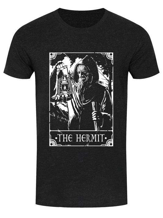 Deadly Tarot - The Hermit Men's Heather Black Denim T-Shirt