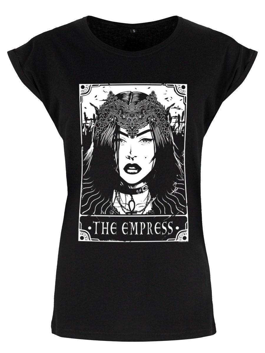 Deadly Tarot The Empress Ladies Premium Black T-Shirt