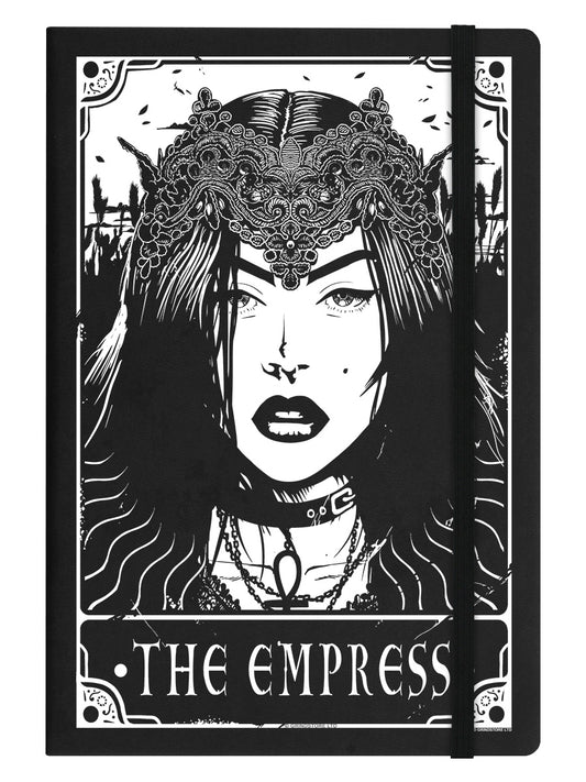 Deadly Tarot The Empress Black A5 Hard Cover Notebook