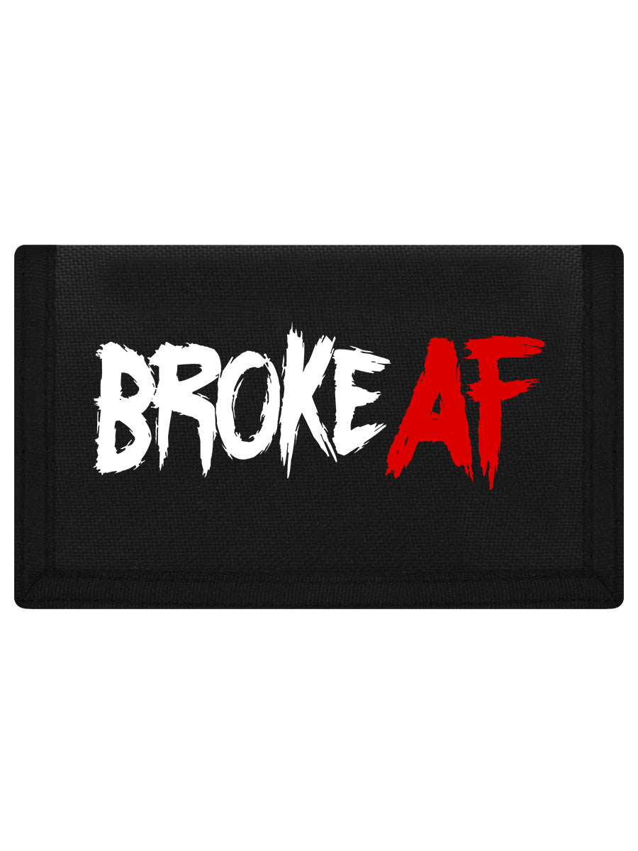 Broke AF Black Ripper Wallet