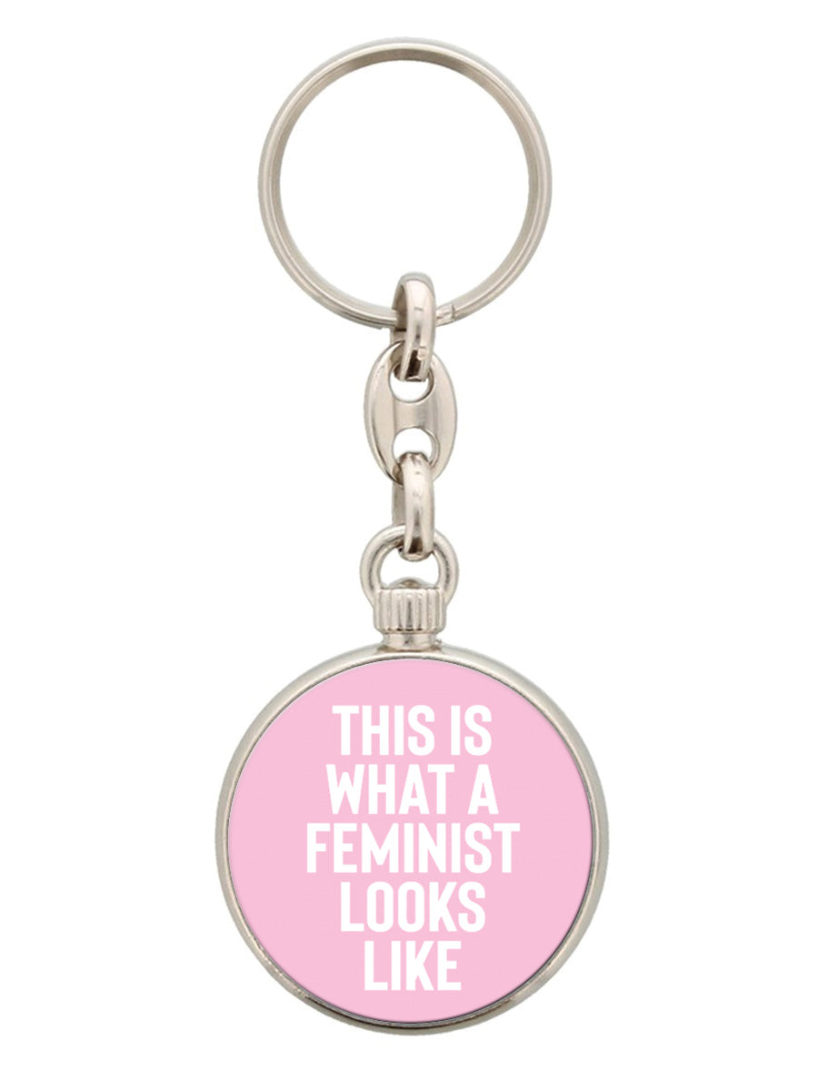 This Is What A Feminist Looks Like Circular Keyring