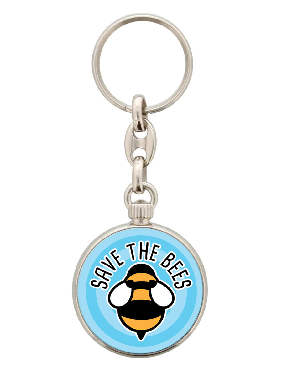 Save The Bees Circular Keyring