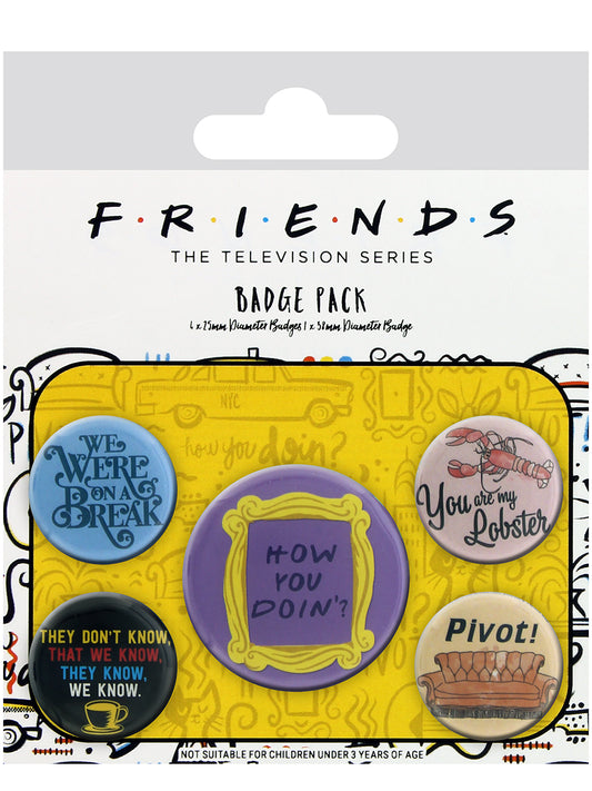 Friends Quotes Badge Pack