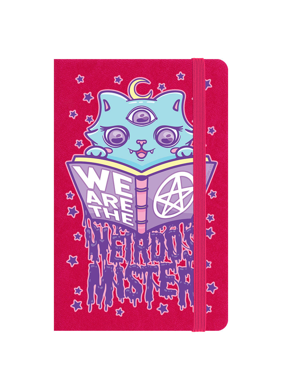We Are The Weirdos Mister Spells Pink A6 Hard Cover Notebook