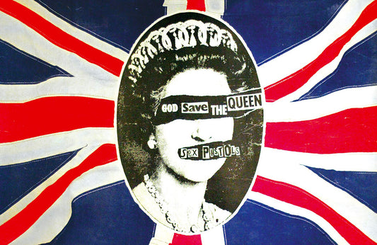 Sex Pistols God Save The Queen Textile Flag